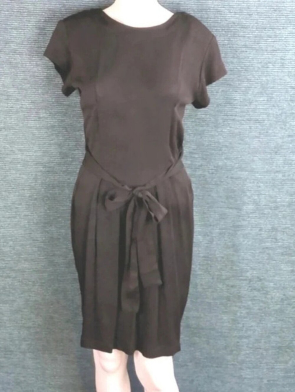 Vintage Carole Little For Saint Tropez Black Dress With Tail